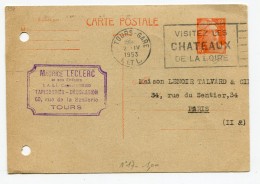 FRANCE- Entier Postal Y&T N°885-CP1 Oblitéré - Bijgewerkte Postkaarten  (voor 1995)