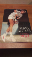 Old Big Wall Calendar - Tennis, Boris Becker 1987 - Grand Format : 1981-90