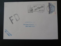59 Nord Nieppe Semi Marathon 1993 - Flamme Sur Lettre Postmark On Cover - Handisport