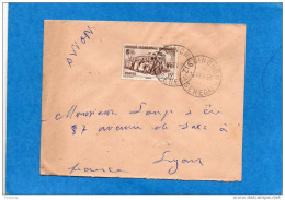 MARCOPHILIE-lettre-Sénégal-  Cad ZINGUINCHOR-1957 - -stamps-N°40- Autorail  -pour Françe - Lettres & Documents