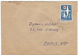 SUISSE - HELVETIA - POSTE - AERIENNE - ENVELOPPE -1956 - - Storia Postale