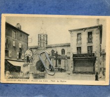 SAUGUES -43- MARCHE AUX FRUITS - PLACE DE L'EGLISE - Saugues