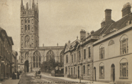 GB WARWICK / Church Street And Saint Mary's Church / - Warwick