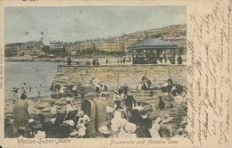 GB WESTON SUPER MARE / Promenade And Madeira Cove / COLORED CARD - Weston-Super-Mare