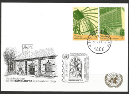 UNO-Wien, 2001, Weiße Karte / White Card, SAMOLUX'01, In Schwalbach/Saar - Covers & Documents