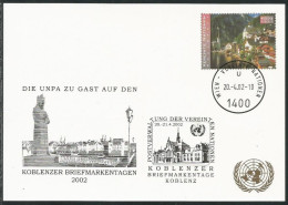 UNO-Wien, 2002, Weiße Karte / White Card, Koblenz - Cartas & Documentos