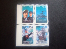 CHILI  CHILE   1991   SCHAKLETON EXPEDITION  FROM SHEET     MNH **  (S18-NVT) - Expéditions Antarctiques
