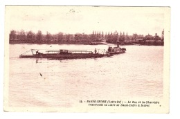 BASSE-INDRE (44) - Le Bac Et La Charrière Traversant La Loire De Basse-Indre à Indret - Ed. Pelloquin, Tab., Basse-Indre - Basse-Indre