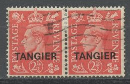 Tangier 1950 2 1/2p King George VI Issue #554  Pair - Morocco Agencies / Tangier (...-1958)