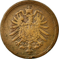 Monnaie, GERMANY - EMPIRE, Wilhelm I, Pfennig, 1886, Dresden, TB+, Cuivre, KM:1 - 1 Pfennig