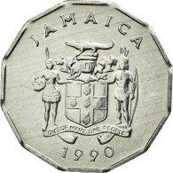 Monnaie, Jamaica, Elizabeth II, Cent, 1990, British Royal Mint, SUP+, Aluminium - Giamaica