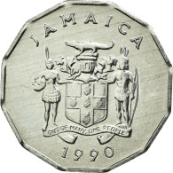 Monnaie, Jamaica, Elizabeth II, Cent, 1990, British Royal Mint, SUP+, Aluminium - Jamaique