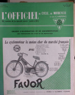 L'officiel Du Cycle Du Motocycle Et Du Camping - N° 3 Fevrier 1955 - Mobyscooter - Moto