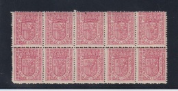 ESPAÑA.  EDIFIL 230 **   BLOQUE DE 10 SELLOS - Unused Stamps