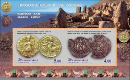 TAJIKISTAN 2010 Mi BL 58B ANCIENT COINS MINT IMPERFORATED MINIATURE SHEET ** ONLY 2000 ISSUED - Tajikistan