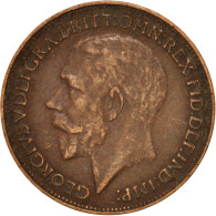 Monnaie, Grande-Bretagne, George V, Farthing, 1925, TTB, Bronze, KM:808.2 - B. 1 Farthing