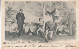 CPA SPORT Lutte Championnat Du Monde De Lutte Au Casino De Paris 1901 Gambler Porte à Chalzet Une Ceintuire  à Rebours - Wrestling