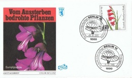 FLORA-L132 - ALLEMAGNE BERLIN N° 613 Sur FDC Glaïeuls - 1981-1990