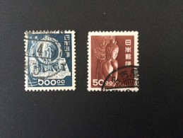 1956 Steel Industry Yvert 402 + Statue Yvert 498 - Used Stamps