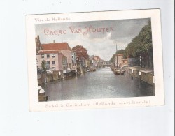 CANAL A GORINCHEM (HOLLANDE MERIDIONALE ) CARTE PUB  CACAO VAN HOUTEN - Gorinchem