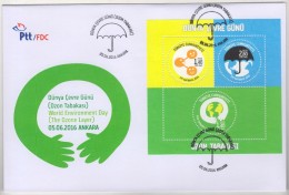 TURKEY,TURKEI,TURQUIE, WORLD ENVİRONMENT DAY (THE OZONE LAYER) FDC - Covers & Documents