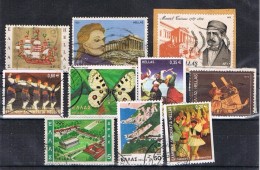 Lote De 10 Sellos GRECIA, Algunos En Euros º - Collections