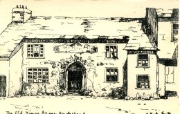 MISCELLANEOUS ART - HAWKSHEAD - THE OLD KINGS ARMS - P KYSTIE(?)-SMITH Art228 - Hawkshead