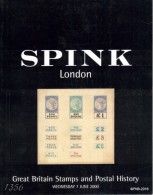 SPINK Great Britain Stamps And Postal History - Catalogues For Auction Houses