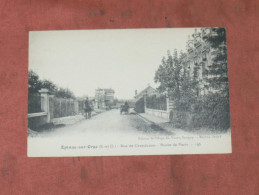 EPINAY SUR ORGE  / ARDT  PALAISEAU  1910  LA RUE DE GRANDVAUX / ROUTE DE PARIS    CIRC OUI EDITEUR - Epinay-sur-Orge