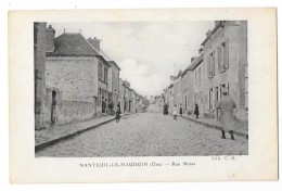 Cpa: 60 NANTEUIL LE HAUDOIN (ar. Senlis) Rue Misas (animée) - Nanteuil-le-Haudouin