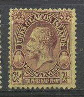 Turks And Caicos 1928 2 1/2p  King George V  Issue #64 - Turks And Caicos