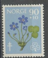 Norway 1960 90+10o  Hepatica. Issue #B63  MNH - Ongebruikt