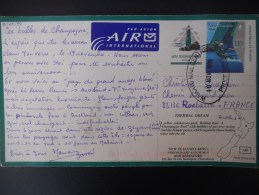 Nouvelle-zelande Carte De Waikato 1999 Pour Rocbaron , Tres Joli Obliteration - Briefe U. Dokumente