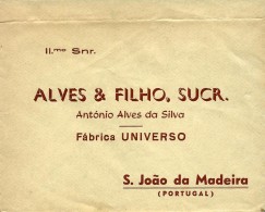 S. JOÃO Da MADEIRA - Fábrica UNIVERSO - ALVES & FILHO, SUCR. - ENVELOPE COMERCIAL - ADVERTISING - PORTUGAL - Portugal