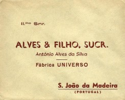 S. JOÃO Da MADEIRA - Fábrica UNIVERSO - ALVES & FILHO, SUCR. - ENVELOPE COMERCIAL - ADVERTISING - PORTUGAL - Portugal