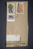 Israel: Envelope Clipping - Stamp 2x 0,25 - Mi 243, Heroes Of Israel: Judas Maccabaeu  + Mi 204, Airmail 1960 - Gebraucht (mit Tabs)