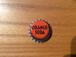 Ancienne Capsule De Soda * "ORANGE SODA" Etats-Unis (USA) (intérieur Liège) - Soda