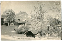 VILLARS-sur-Ollon Première Neige 1912 Beau Cachet - Premier