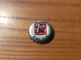 Ancienne Capsule De Soda * "7 UP - KING SIZE" Etats-Unis (USA) - SEVEN UP (intérieur Liège) - Soda