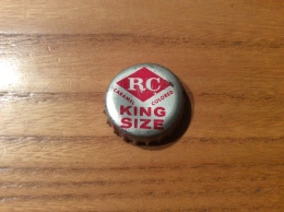 Ancienne Capsule De Soda * "RC CARAMEL COLORED KING SIZE" Etats-Unis (USA) (intérieur Liège Avec Inscription RC) Type 1 - Limonade