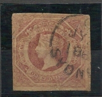 NEW SOUTH WALES - 1856/59 Yvert # 25 -  1s Rouge -  USED - Thin Spot - Usados