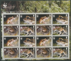 Montserrat 2006 WWF Antillen-Ochsenfrosch 1335/38 ZD-Bogen Postfrisch (SG12236) - Montserrat