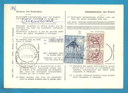 851 Op Kaart (type)965 Voor TAXE DE REEXPEDITION Met Stempel ARENDONK Van Postkantoor GERAARDSBERGEN - 1951-1975 León Heráldico