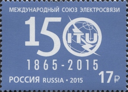 2015 1v Russia Russland Russie 150 Years Of The International Telecommunication Union (ITU) Mi 2167  MNH ** - Unused Stamps