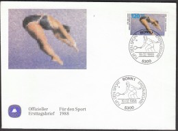 Germany Bonn 1988 / For Sport / Tennis, Diving - Tauchen
