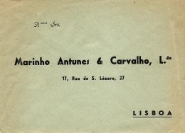 LISBOA - Marinho Antunes & Carvalho - ENVELOPE COMERCIAL - ADVERTISING - PORTUGAL - See Scans - Portugal