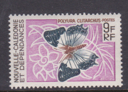 New Caledonia SG 431 1967 Butterflies And Moths 9F Polyura Clitarchus, MNH - Usados