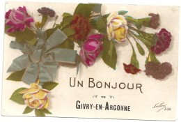 I  348  UN BONJOUR DE GIVRY EN ARGONNE 1917 - Givry En Argonne