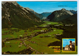 AK Tirol 6105 Leutasch Klamm Obern Plaik Ostbach Platzl Aue Moos Obere Wiese Gasse Arnspitze Luftbild Im Leutaschtal - Leutasch