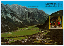 AK Tirol 6105 Leutasch Puitbach Emmat Ahrn Waidach Gasse Ahrn Wettersteingebirge Luftbild Luftfoto Im Leutaschtal I - Leutasch